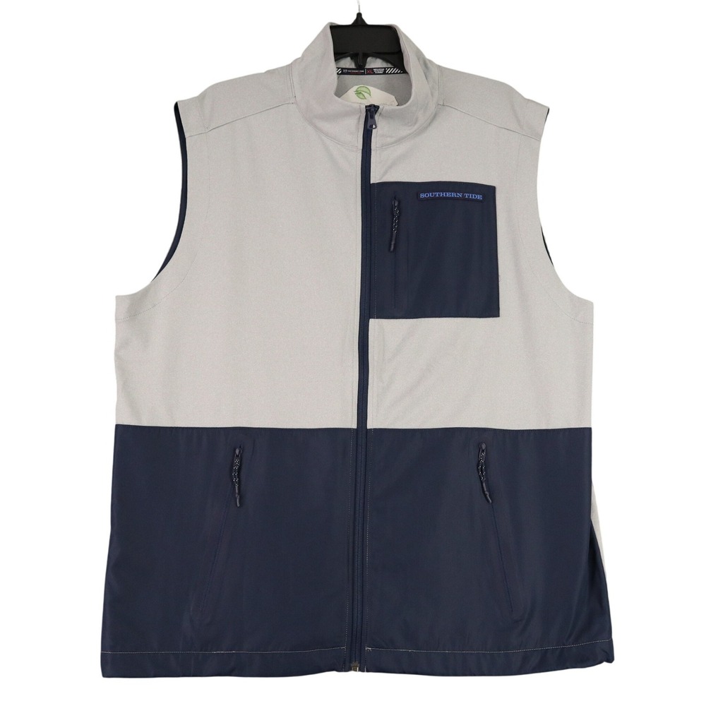 Southern Tide to Trail Performance Zip Vest Mens XL Wind Resistant Greenville